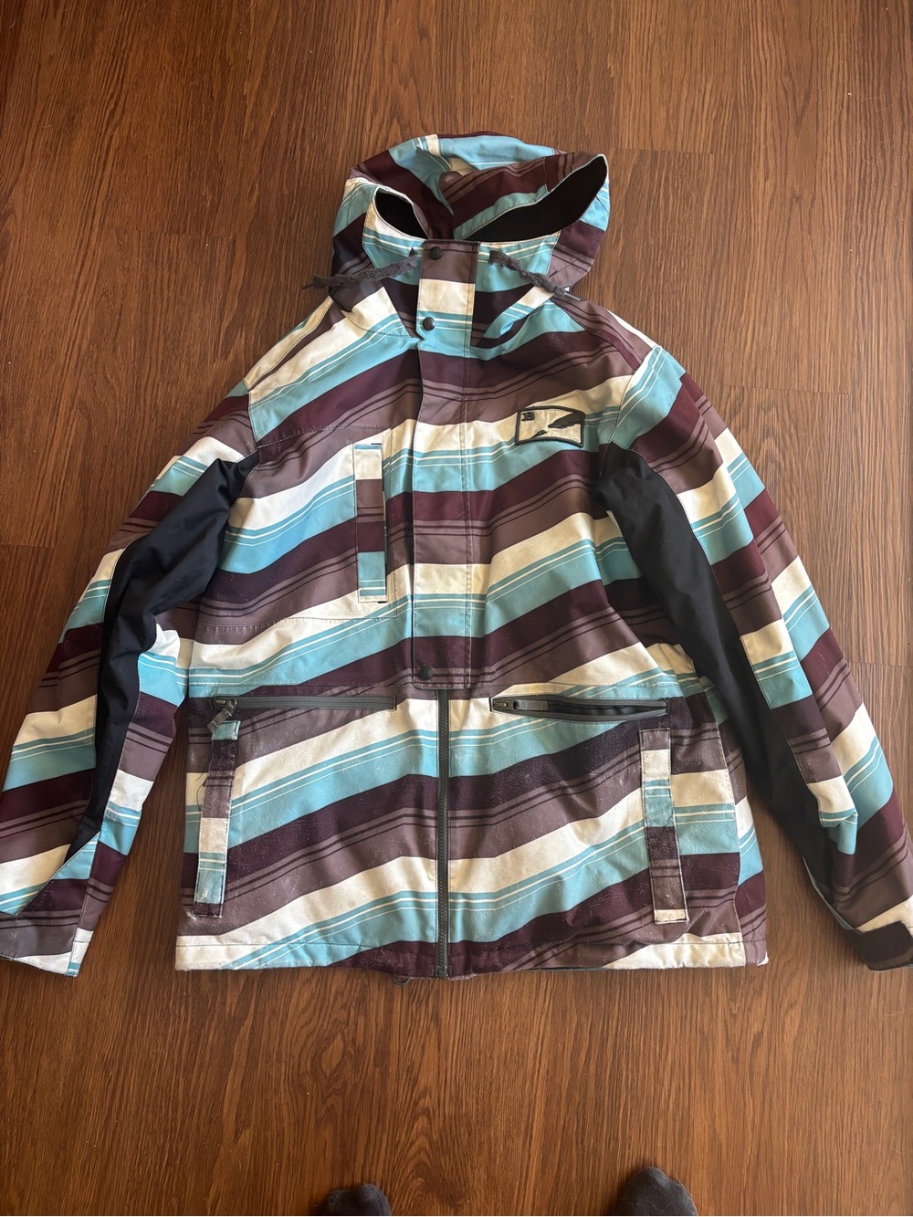 Burton Snowboard Jacket with Stripes